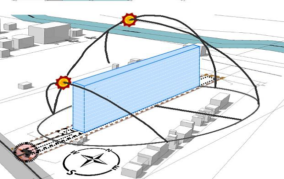 East West Facing Building design